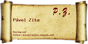 Pável Zita névjegykártya